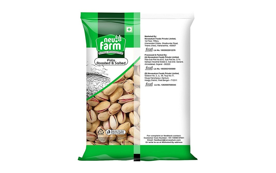 Neu.Farm Pista Roasted & Salted    Pack  1 kilogram